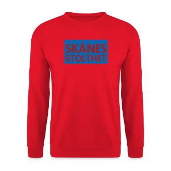 Skåne's Pride emblem - Unisex Sweatshirt - red - Front - Alina (178cm) & Michal (187cm)