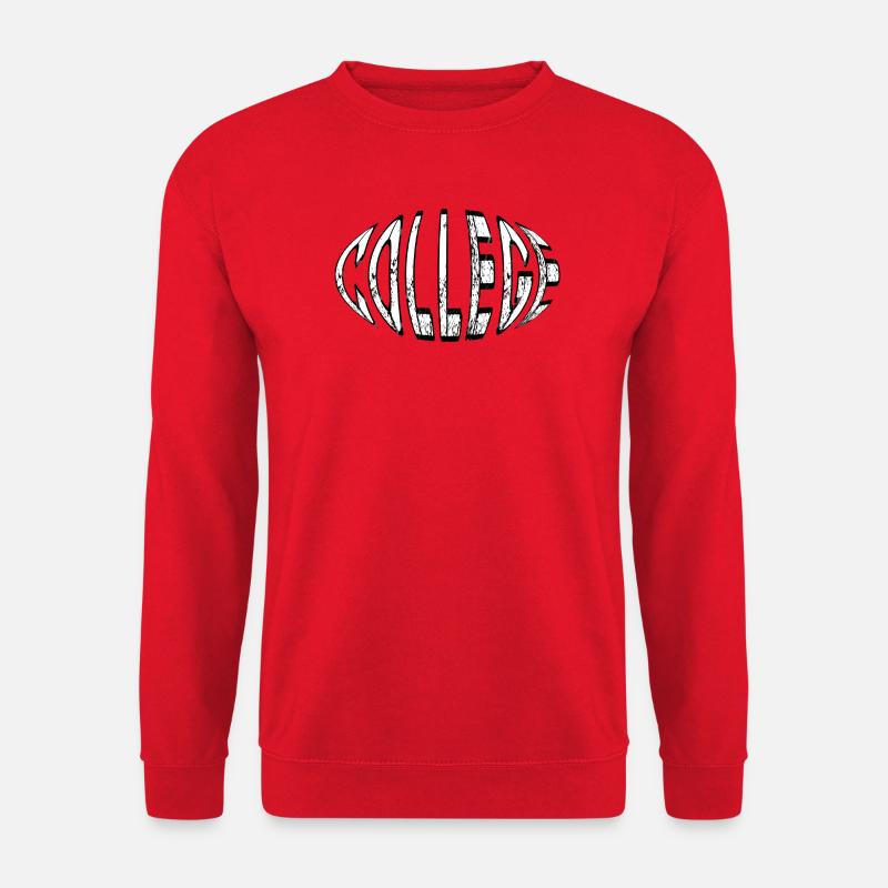 College Collegestyle Studium Football  - Unisex Pullover - Rot