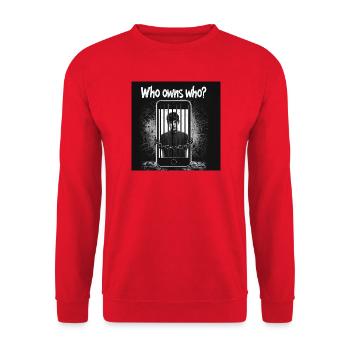 Saturation of Freedom Smartphone Art - Unisex Sweatshirt - red - Front - Alina (178cm) & Michal (187cm)