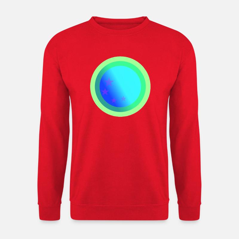 Celestial Blue Constellation Design - Unisex Sweatshirt - red