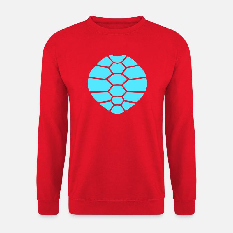 Turtle shell pattern turtle icon cool - Unisex Sweatshirt - red