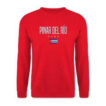 Pinar del Río Cuba Cubains - Sweat-shirt Unisexe - rouge - Devant - Alina (178cm) & Michal (187cm)