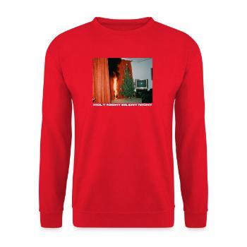 Holy Night with a difference - Chaotic Christmas - Unisex Sweatshirt - red - Front - Alina (178cm) & Michal (187cm)