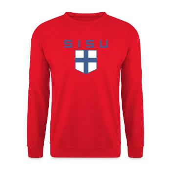 sisu - Sweat-shirt Unisexe - rouge - Devant - Alina (178cm) & Michal (187cm)