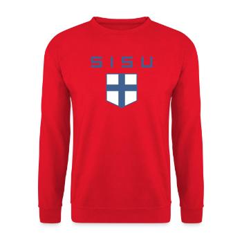 sisu - Sweat-shirt Unisexe - rouge - Devant - Alina (178cm) & Michal (187cm)