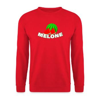 melon - Unisex Sweatshirt - red - Front - Alina (178cm) & Michal (187cm)