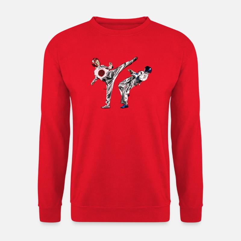 Junge Kampfsportler Taekwondo - Unisex Pullover - Rot