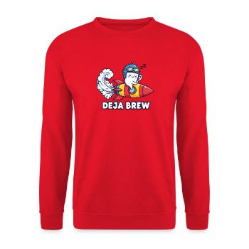 Raketentreibstoff - Unisex Pullover - Rot - Vorne - Alina (178cm) & Michal (187cm)