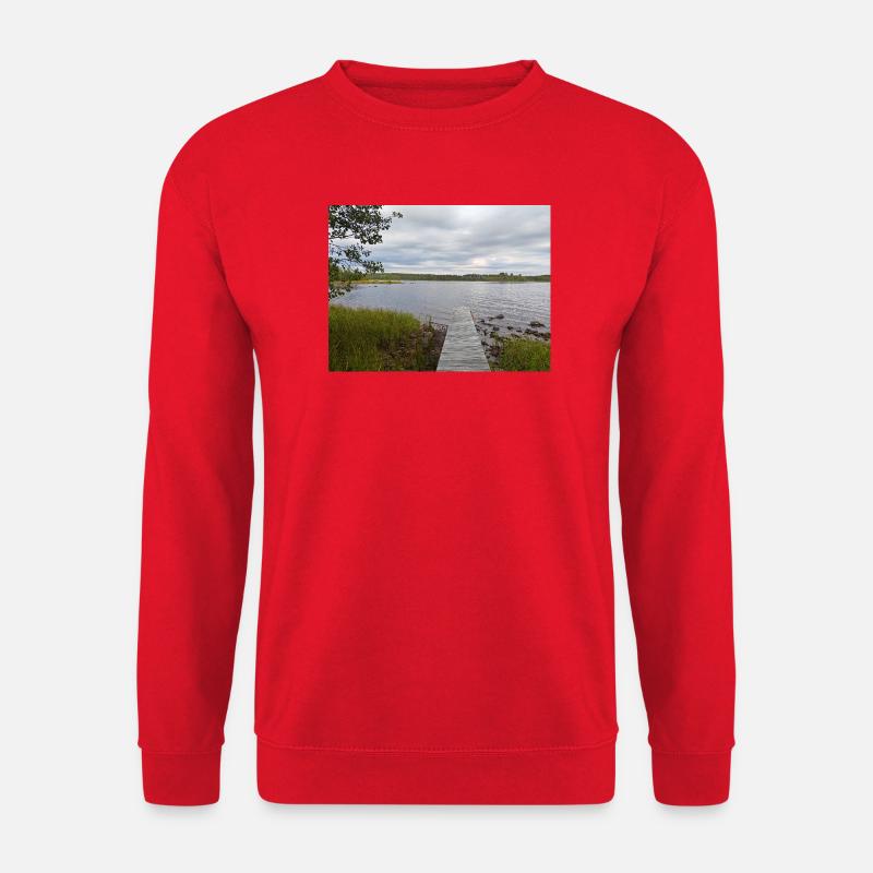 La majesté de la pêche côtière - Sweat-shirt Unisexe - rouge