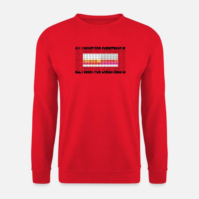 All I Want for Christmas is Wind - Kite / Surf  - Unisex Pullover - Rot