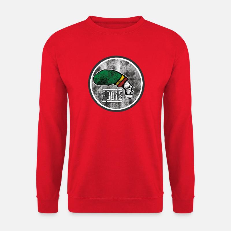 Roots Afrocentric Graphic Design - Unisex Sweatshirt - red