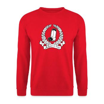 Asthma Is Sexy – Nerd Flirt Saying & Gift - Unisex Sweatshirt - red - Front - Alina (178cm) & Michal (187cm)
