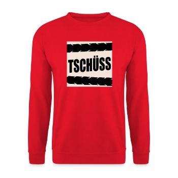 ADIEU LES CYCLISTES À VÉLO - Sweat-shirt Unisexe - rouge - Devant - Alina (178cm) & Michal (187cm)