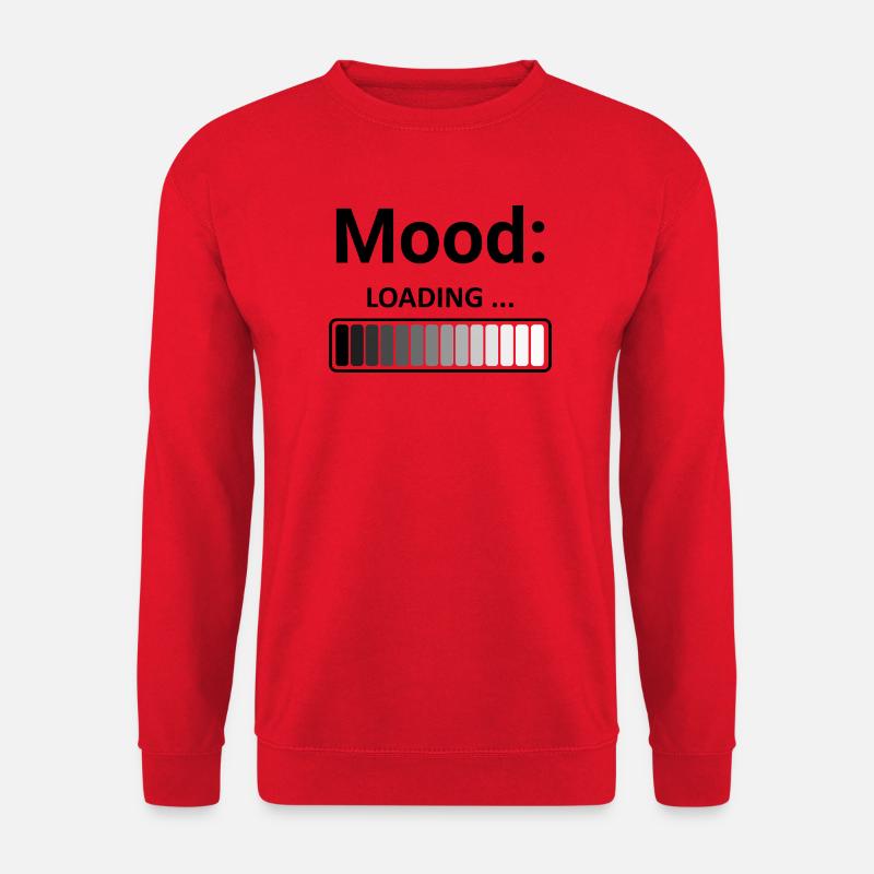 Mood Loading Stylish Design Loading Bar - Unisex Sweatshirt - red
