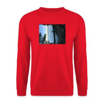 Lake view at sunset - Unisex Sweatshirt - red - Front - Alina (178cm) & Michal (187cm)