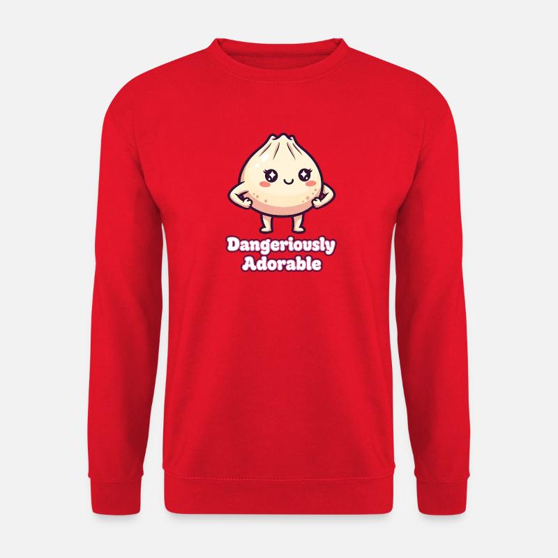 Niedliche heftige Knödel Illustration - Unisex Pullover - Rot