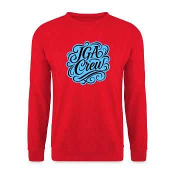 Bachelor Crew Bachelor Party - Unisex Sweatshirt - red - Front - Alina (178cm) & Michal (187cm)