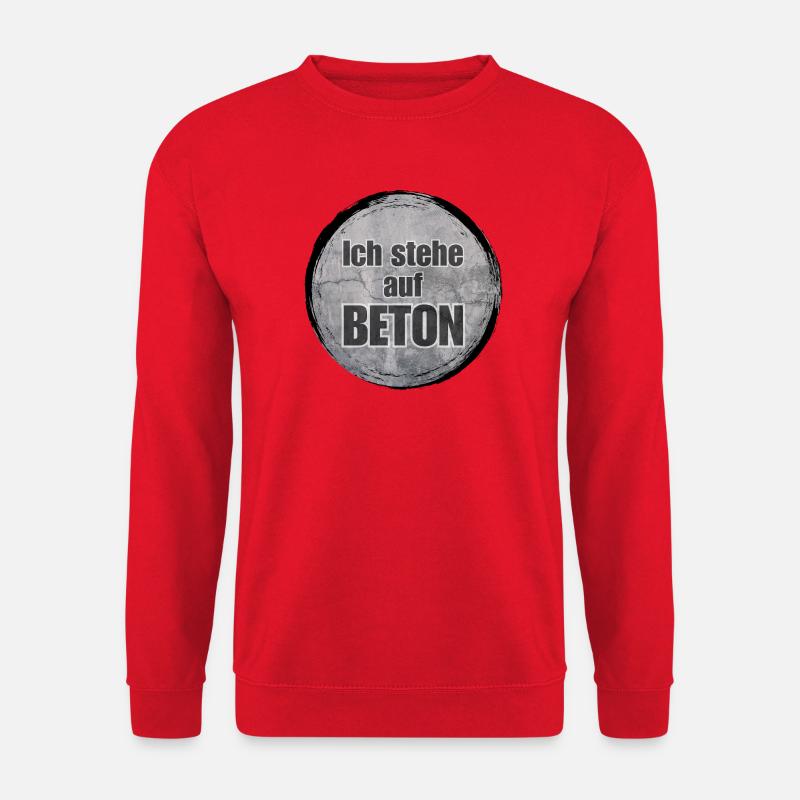 Ich stehe auf Beton - Unisex Pullover - Rot