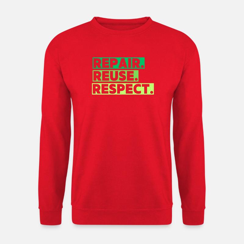 Ein ökologisches Thema mit einer Botschaft - Unisex Pullover - Rot