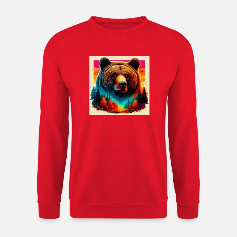 bear - Unisex Sweatshirt - red