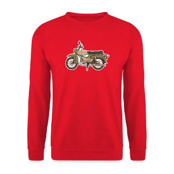 Samson Hawk - Unisex Sweatshirt - red - Front - Alina (178cm) & Michal (187cm)