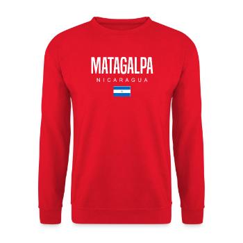 Matagalpa Nicaragua Nicaraguans - Unisex Sweatshirt - red - Front - Alina (178cm) & Michal (187cm)