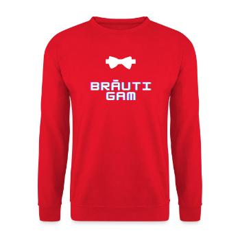 Bridegroom - Unisex Sweatshirt - red - Front - Alina (178cm) & Michal (187cm)