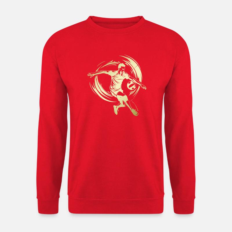 Volleyball Silhouette - Unisex Pullover - Rot