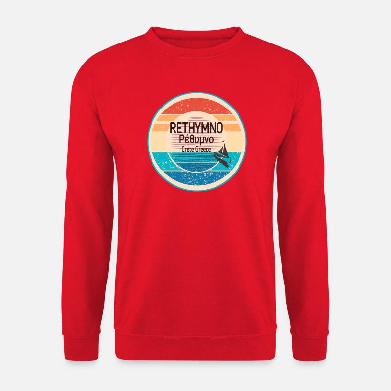 Greek sunset look Crete  - Unisex Pullover - Rot
