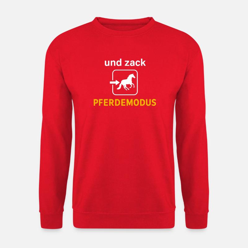Iconographie du mode cheval - Sweat-shirt Unisexe - rouge