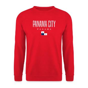Panama City Panama Panamanian - Unisex Sweatshirt - red - Front - Alina (178cm) & Michal (187cm)