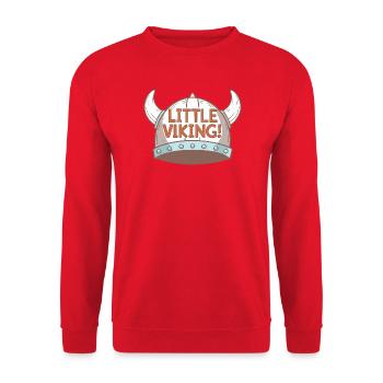 Casque Viking Humoristique Enfant - Sweat-shirt Unisexe - rouge - Devant - Alina (178cm) & Michal (187cm)