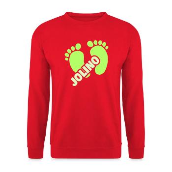 Birth Jolino - Unisex Sweatshirt - red - Front - Alina (178cm) & Michal (187cm)