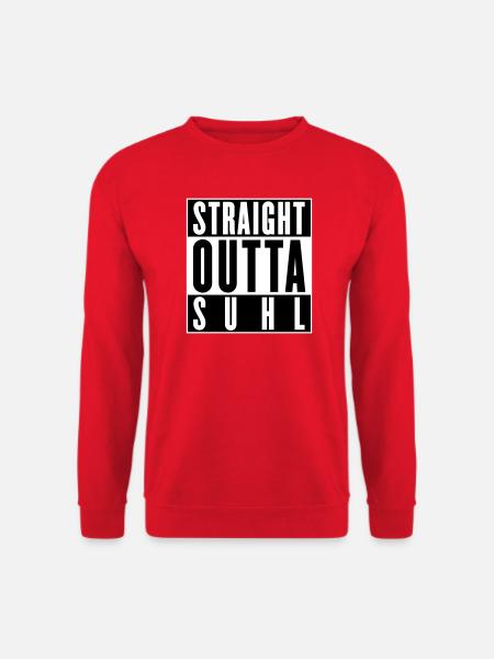 Straight outta Suhl (Farben änderbar) - Unisex Pullover - Rot
