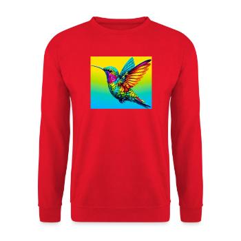 colibri - Sweat-shirt Unisexe - rouge - Devant - Alina (178cm) & Michal (187cm)