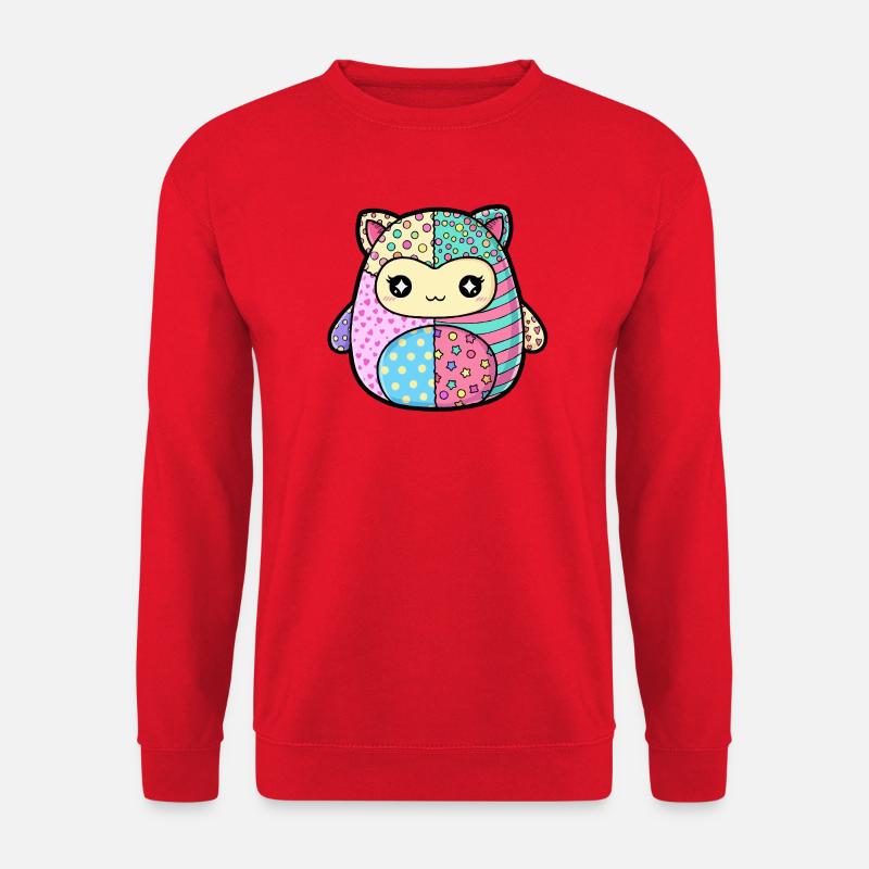 Patchwork Kitten Pastellfarben - Unisex Pullover - Rot