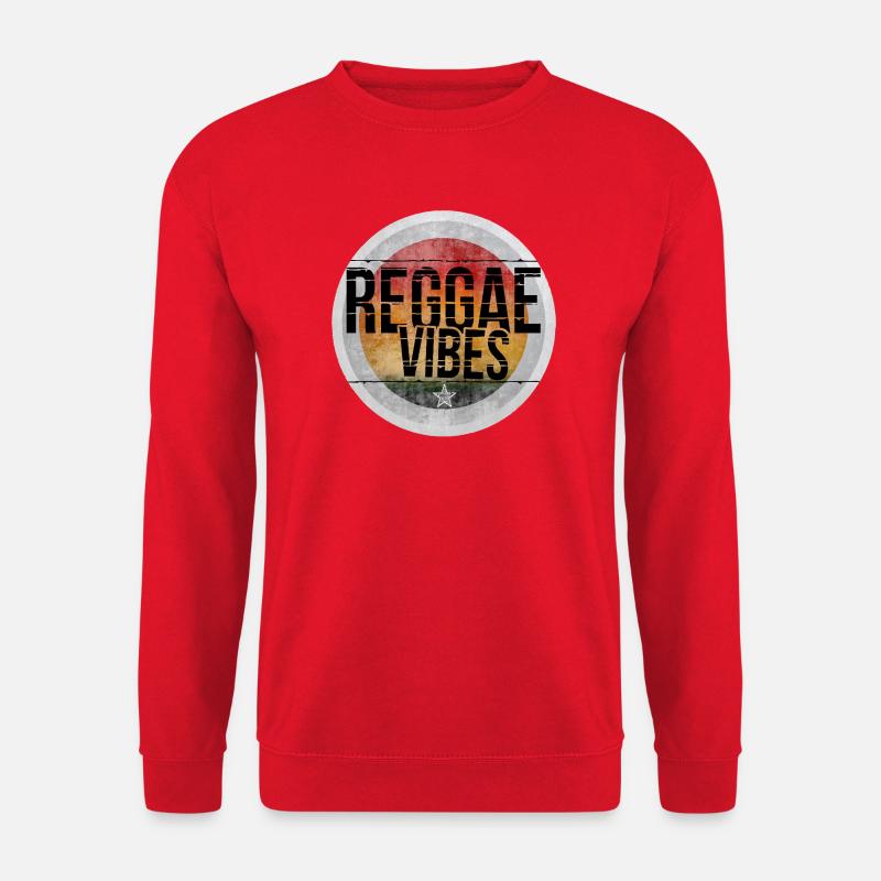 Reggae Vibes Circle - Unisex Sweatshirt - red