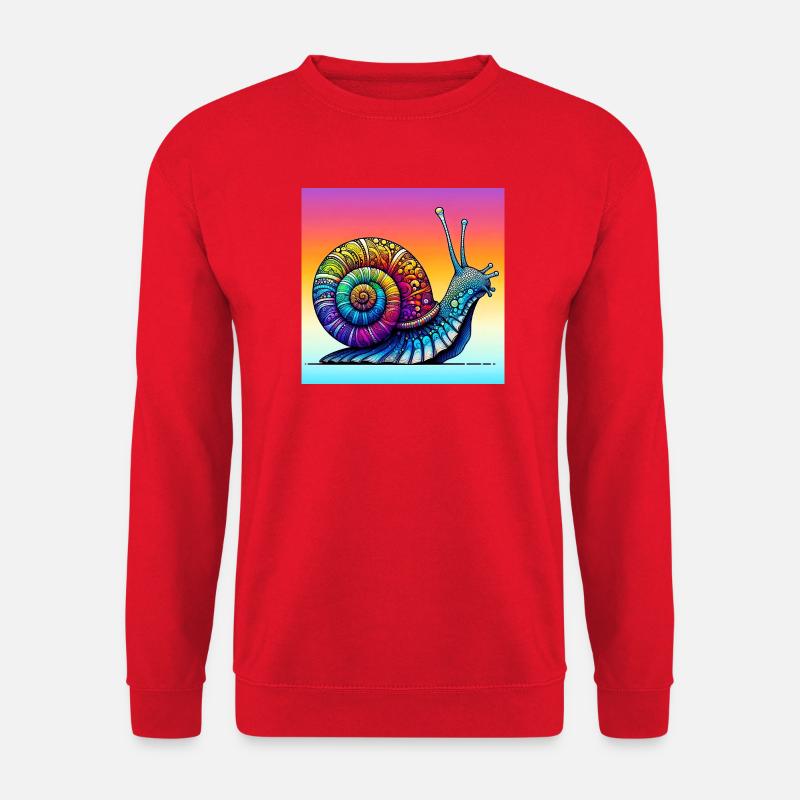 Schnecke - Unisex Pullover - Rot