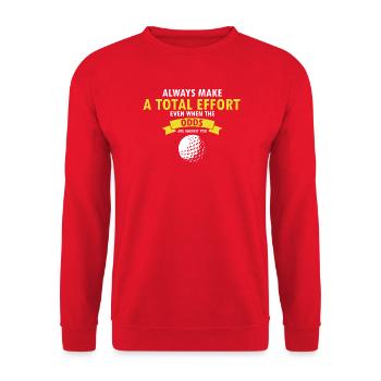 Grandma's Golfing Buddy Retro Golf Humor - Unisex Sweatshirt - red - Front - Alina (178cm) & Michal (187cm)