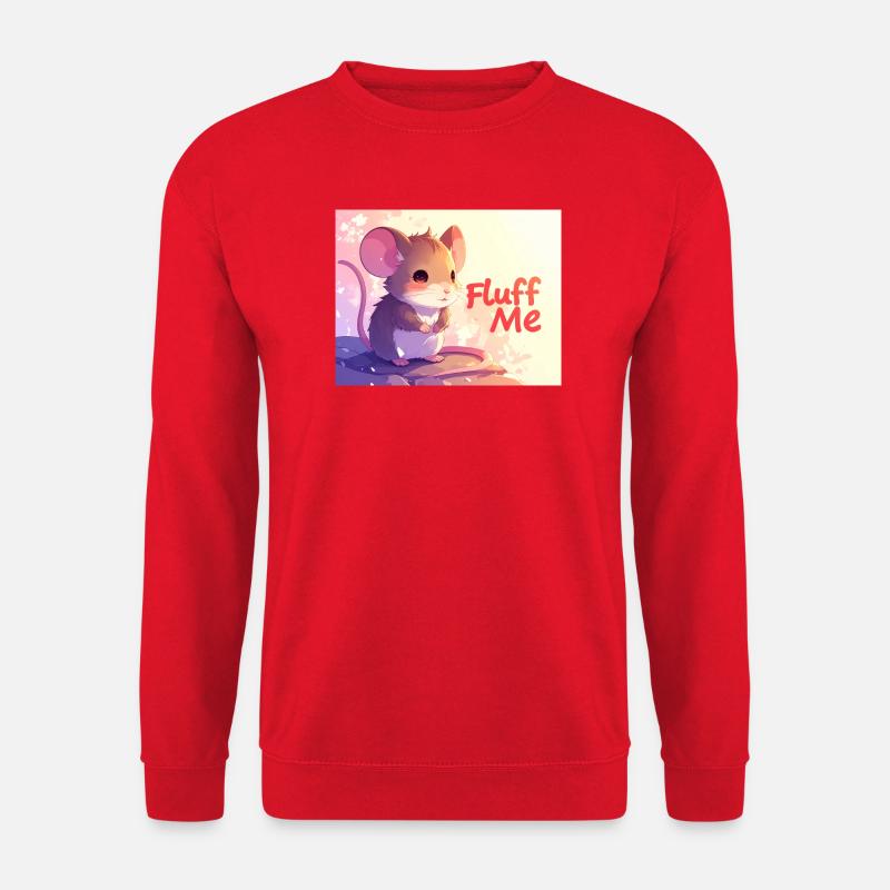 Mouse Fluff me - Unisex Sweatshirt - red