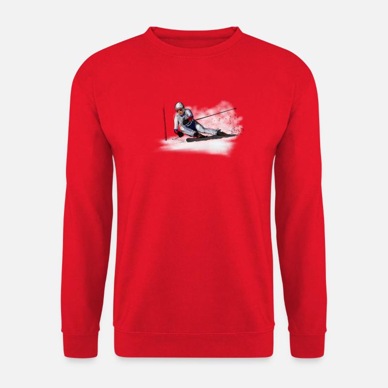 Abfahrt - Unisex Pullover - Rot