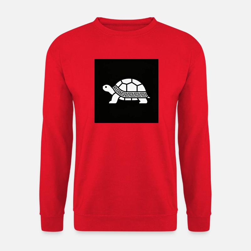 Geometric turtle with pattern - Unisex Sweatshirt - red