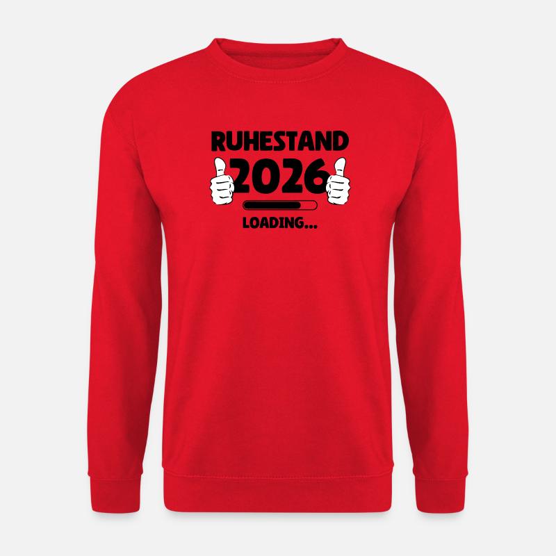 Ruhestand 2026 Loading - Unisex Pullover - Rot