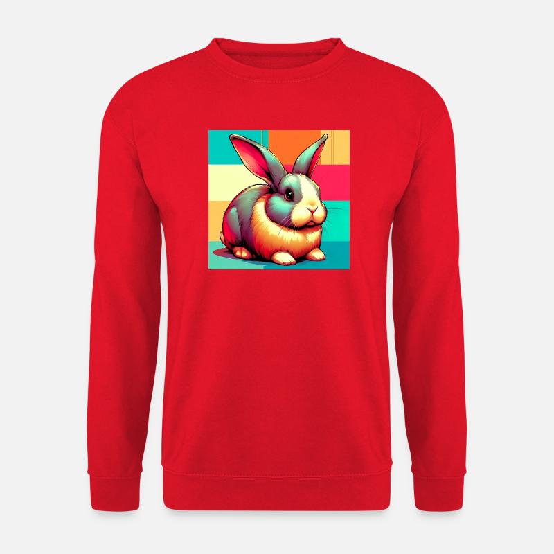 Kaninchen - Unisex Pullover - Rot