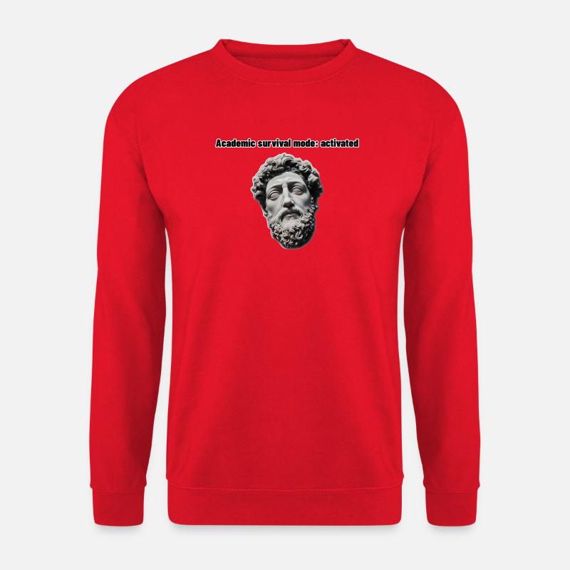 Akademischer Überlebensmodus: aktiviert - Unisex Pullover - Rot
