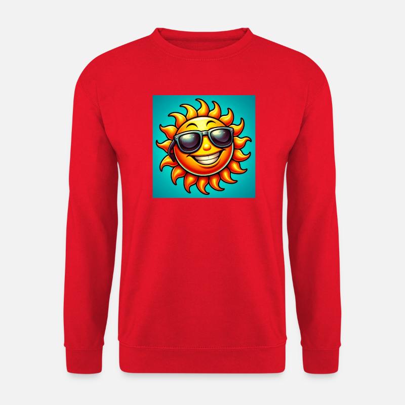 Sonne - Unisex Pullover - Rot
