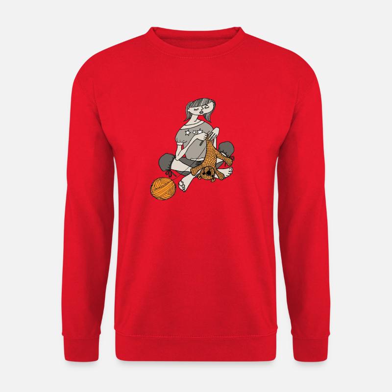 Häkeln macht Spaß - Unisex Pullover - Rot