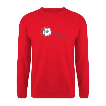Fußball - Unisex Pullover - Rot - Vorne - Alina (178cm) & Michal (187cm)