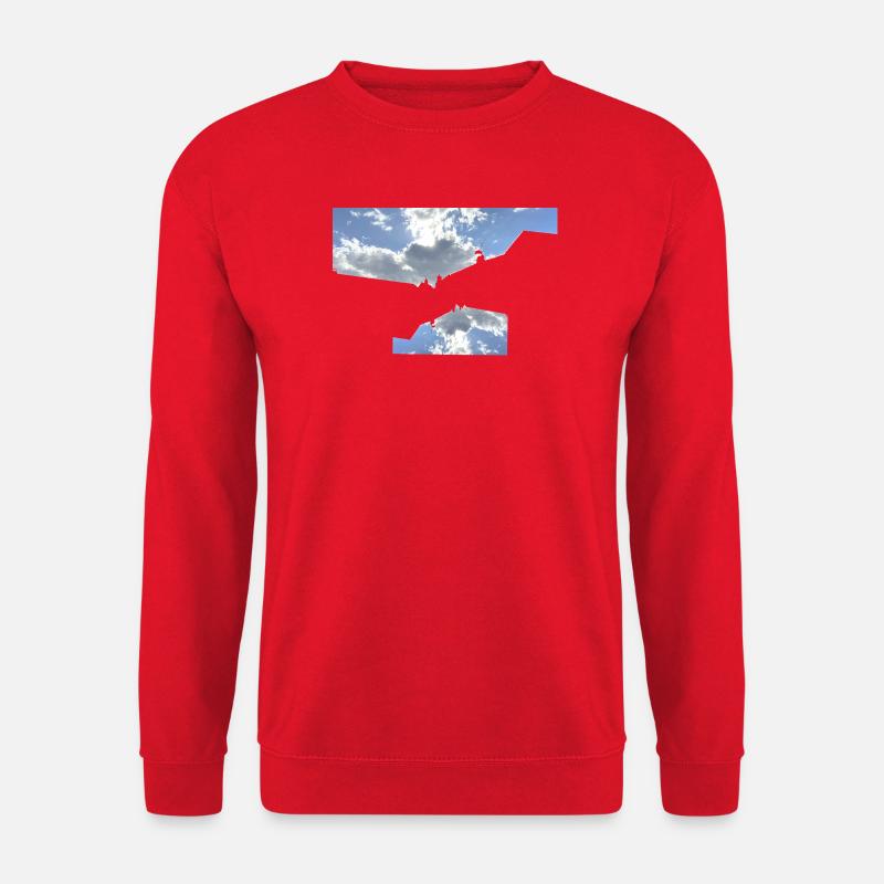 Grafische Skyline - Unisex Pullover - Rot