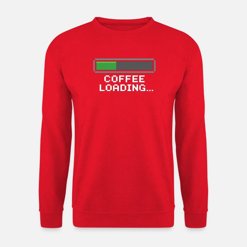 Kaffee Ladebalken Pixel - Unisex Pullover - Rot